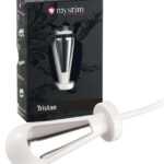 mystim Tristan - electro-cone dildo (white)