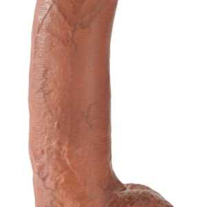 King Cock 9 dildo se varlaty (23 cm) - hnědé
