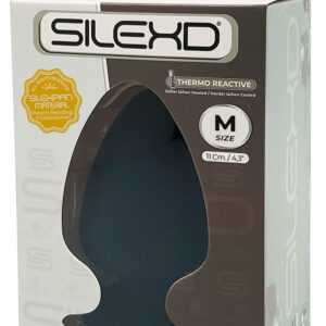 Silexd M - přizpůsobivé anální dildo - 11cm (černé)