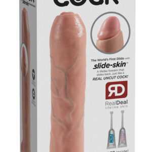 King Cock 7 Předkožkátor - realistické dildo (18cm) - tělová barva