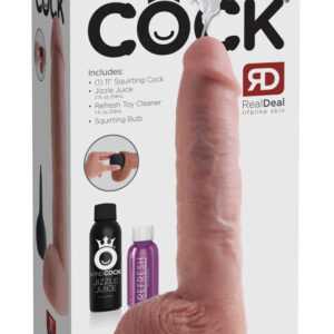 King Cock 11 - lifelike squirting dildo (28cm) - natural