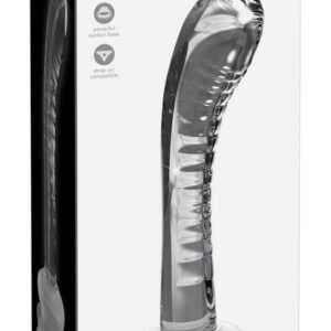 Icicles No. 88 - G+P-dot glass dildo (translucent)