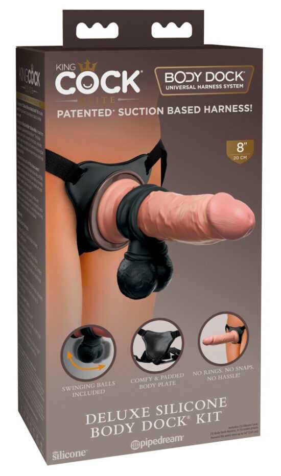 King Cock Elite Deluxe - attachable dildo set