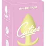 Cuties Mini Butt Plug - silikonové anální dildo - žluté (3