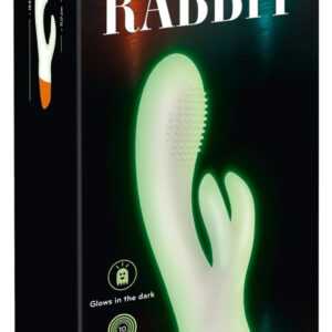 You2Toys Glow in the dark - fluorescent vibrator with spike arms (white)