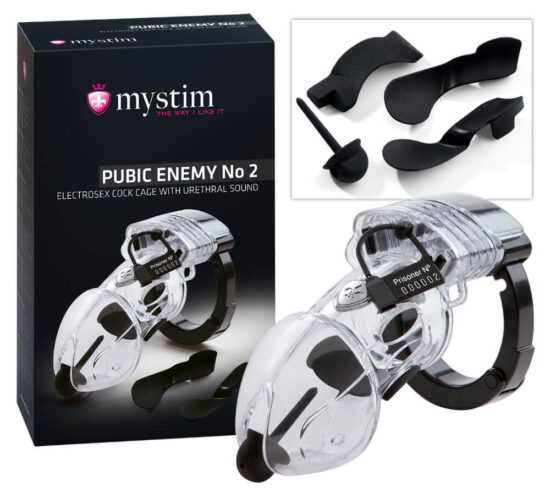 mystim Pubic Enemy No 2 - electro penis cage