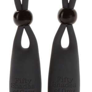 Fifty Shades Of Grey Sweet Torture - vibrátor na bradavky 1pár (černý)