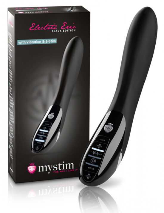 mystim Electric E-Stim Black elektrostimulační vibrátor (černý)