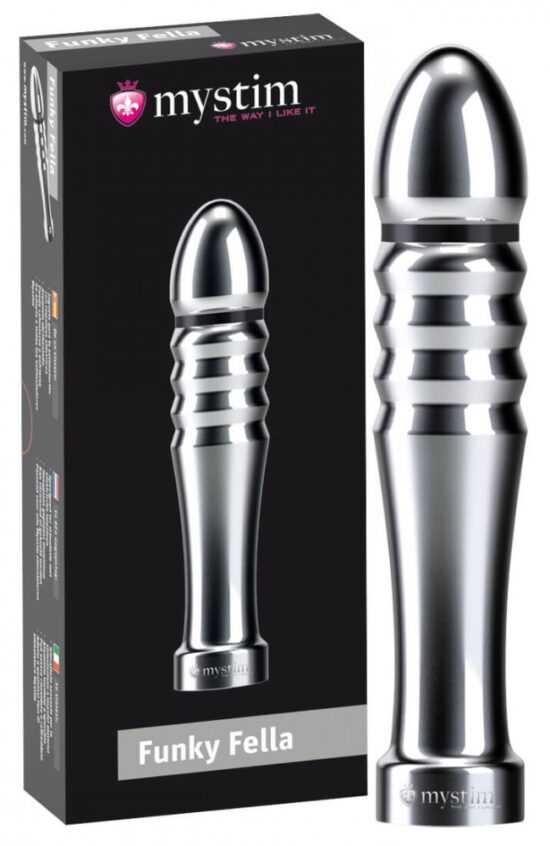 mystim Grooved Dildo Funky Fella - elektro dildo