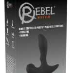 Rebel - rechargeable anal vibrator with radio heater (black)