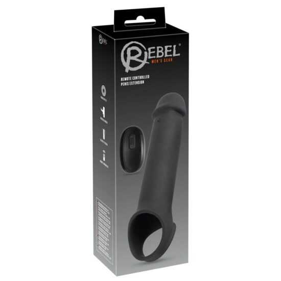 Rebel - Cordless Radio Vibration Penis Sheath (Black)