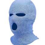 Balaclava - pletená maska ?se 3 otvory (modrá)