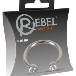 Rebel Glans Ring Silver