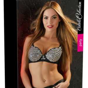 Cottelli - Rhinestone bra (black)