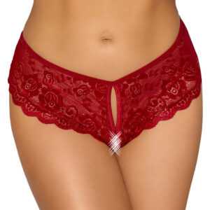 Cottelli - open lace panties (red)