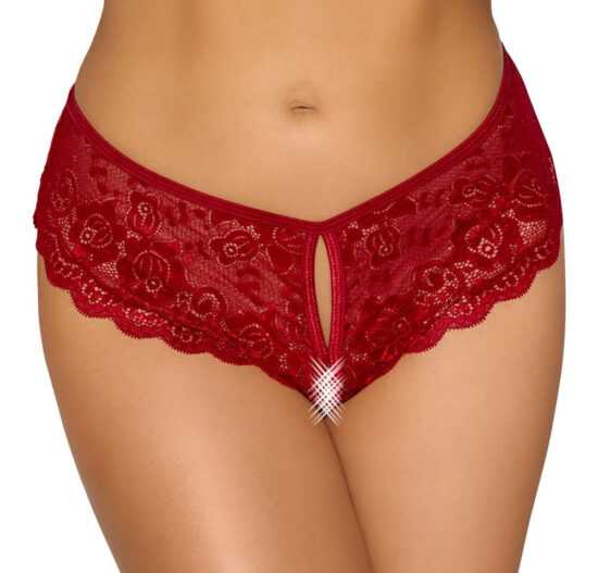 Cottelli - open lace panties (red)