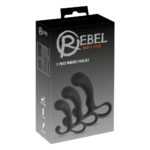 Rebel - 3-Piece Prostate Dildo Set (Black)