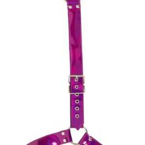 Bad Kitty - rhinestone neck and breast (metallic rose) S-L