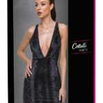 Cottelli Party - snakeskin pattern dress (black)