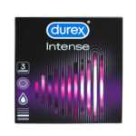 Durex Intense - vroubkované a tečkované kondomy (3ks)