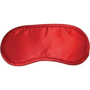 S & M Satin Red Blindfold - saténová maska ​​na oči (červená)