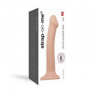 Strap-on-me M - realistické dildo s dvojitým povrchem - střední velikost (tělová barva)