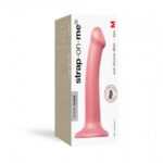 Strap-on-me Metallic Shine M - skin-friendly dildo - medium (metallic pink)