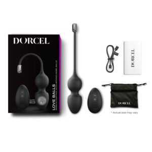 Dorcel Love Balls - Rechargeable Radio Magnetic Geyser Ball Duo (black)