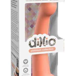 Dillio Secret Explorer - Clamp-on silicone dildo (17cm) - orange