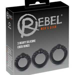 REBEL SILICONE STEEL - SADA 3 EREKČNÝCH KRÚŽKOV