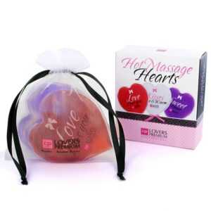 Loverspremium - Hot Massage Hearts (3 ks)