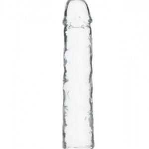 Addiction Crystal - dildo s přísavkou (průsvitné) - 18cm