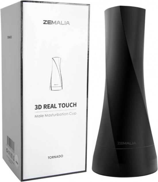 Zemalia 3D Real Touch - realistická umělá vagína (černo-tělová barva)