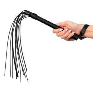 Fetish Fantasy Deluxe Cat-O-Nine - whip (65cm) - black