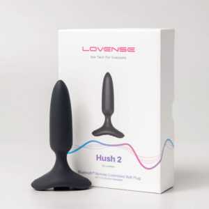 LOVENSE Hush 2 XS - rechargeable small anal vibrator (25mm) - black