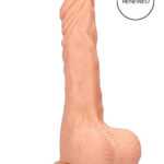 RealRock Dong 10 - lifelike testicle dildo (25cm) - natural