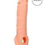 RealRock Penis Sleeve 8 - návlek na penis (21cm) - tělová barva