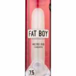 Fat Boy Micro Ribbed - Penis Sheath (19cm) - Milk White