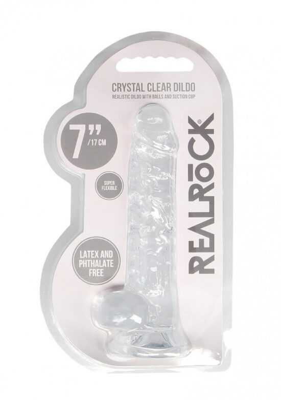 REALROCK - průsvitné realistické dildo - vodočisté (17cm)