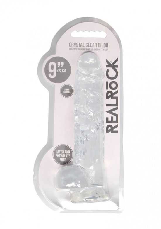 REALROCK - průsvitné realistické dildo - vodočisté (22cm)