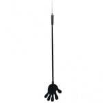 Rimba - silicone riding crop with hand - 40cm (black)