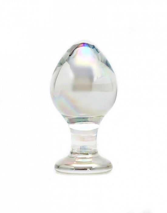 Rimba Zelda - conical anal glass dildo (translucent)