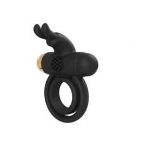 Elite Joel - battery operated vibrating testicle and penis ring (black)
