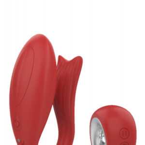 Red Revolution Pandora - rechargeable radio-controlled vibrator (red)
