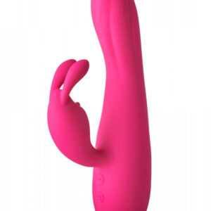 Flirts - bunny vibrator with tickle lever (pink)