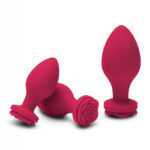 Secret Kisses Rosegasm - Anal Dildo Set - red (3 pieces)