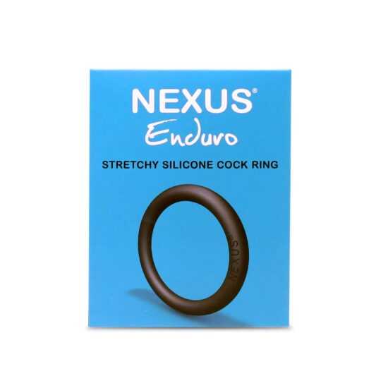 Nexus Enduro - silikonový kroužek na penis (černý)