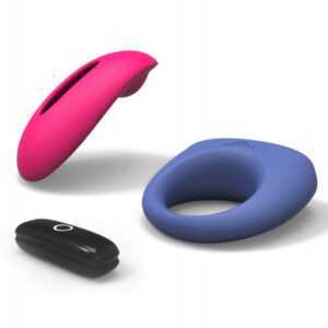Magic Motion Candy & Dante - smart rechargeable clitoral vibrator and penis ring (purple/blue)