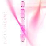 FEELZTOYS GLAZZZ Lucid Dreams - beaded glass dildo (pink)