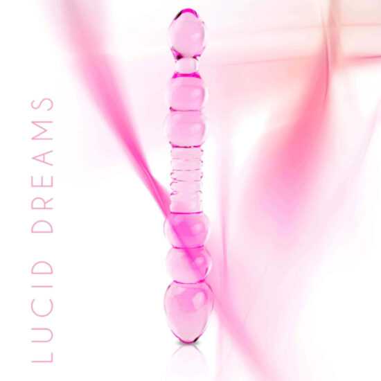 FEELZTOYS GLAZZZ Lucid Dreams - beaded glass dildo (pink)